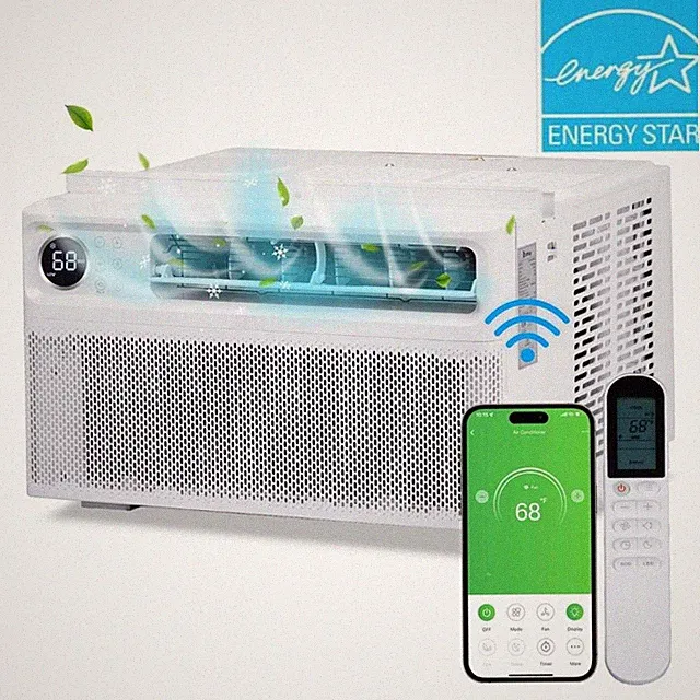 10,000 BTU Smart Inverter Window Air Conditioner With Remote & APP Control 115V