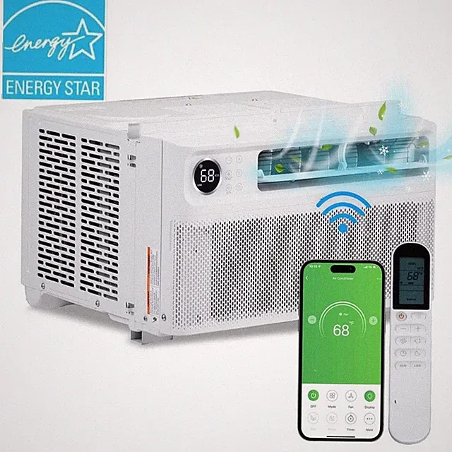 10000 BTU AC Inverter Window Air Conditioner with Remote ,Wifi, Installation Kit
