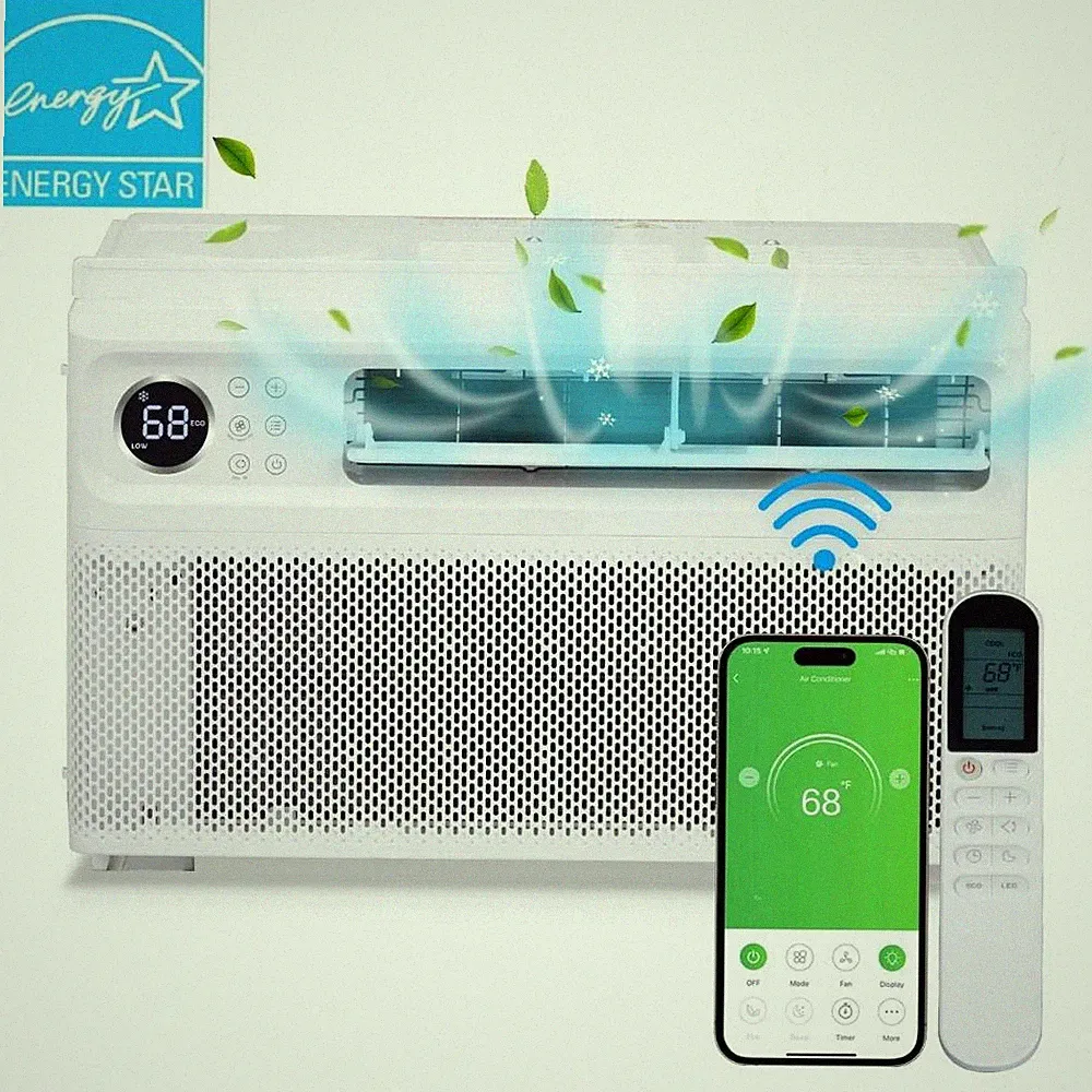 10000 BTU Inverter Window Air Conditioner Energy-Saving Window AC Unit with WIFI