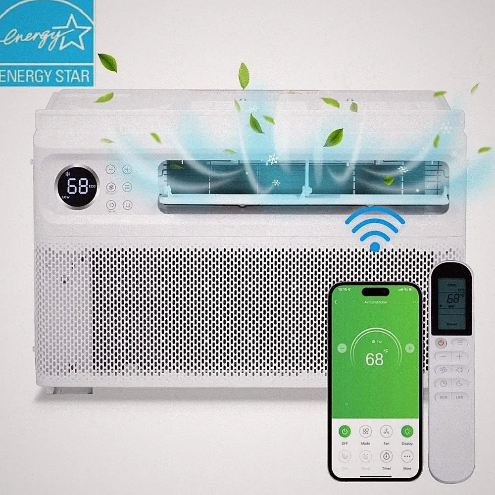 10000 BTU Inverter Window Air Conditioner Energy Star AC Unit with WIFI 450sq.ft