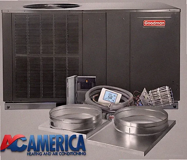 5 Ton Goodman Air Conditioning Package Unit AC System & Kit, R32 Install Kit