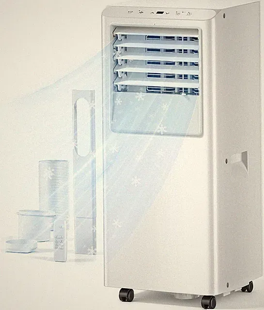 8,000 BTU Portable Air Conditioner - Cools up to 350 Sq. Ft., 5-In-1 Portable AC