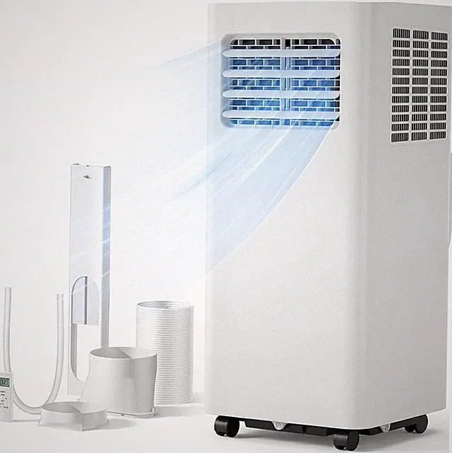 8000 BTU Portable Air Conditioner, 3-In-1 Cools 350 Sq.Ft, Quiet AC with Fan & D