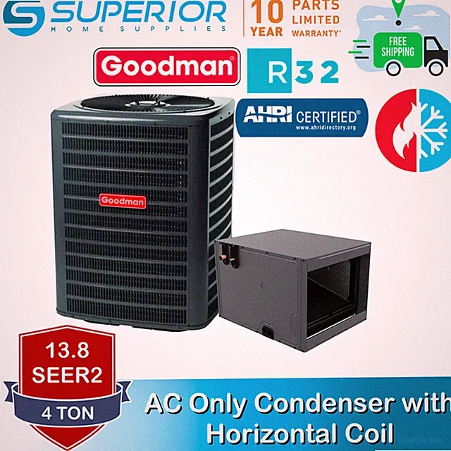Goodman 4 TON 13.8 SEER2 R-32 AC Only System with Horizontal Coil