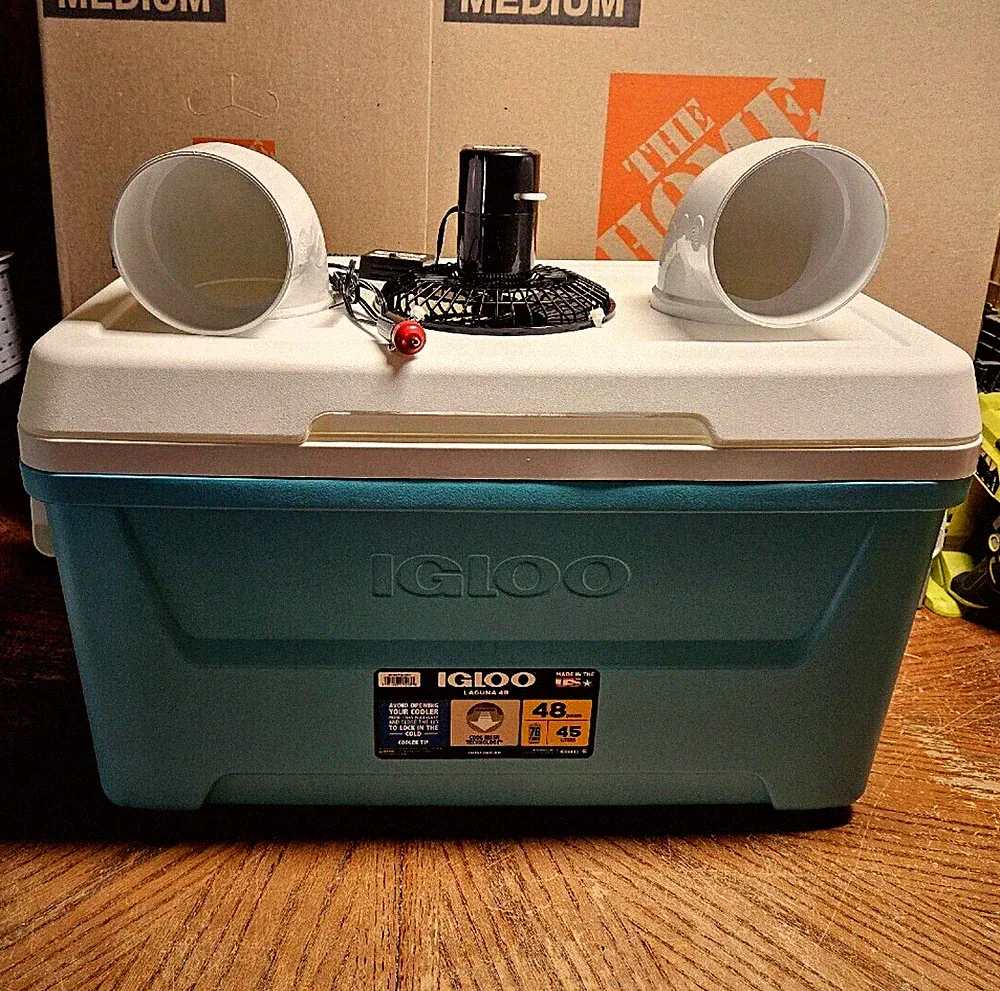 Onos LG 48qt Portable Air Conditioner Aqua Ice Swamp Cooler 12V Fan Camping