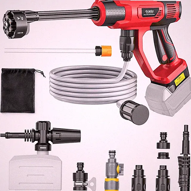 Portable Car Cleaning Tool Compatible with Milwaukee 18V Battery, 6-In-1 Nozzle